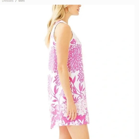 Lilly Pulitzer Nala Soft Shift Dress sizes 10 and 14 Resort White Caliente NWT - Picture 14 of 16